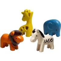 Plantoys Holzspielzeug Wildtiere Set