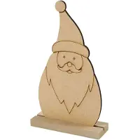 Creativ Company Christmas figure, Bastelset für Kinder, MDF-Platten, Braun, 1 Stück(e)