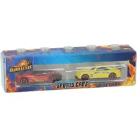 Nobrand Roadblasters Aufbewahrungsbox mit 2 Die-Cast-Rennwagen
