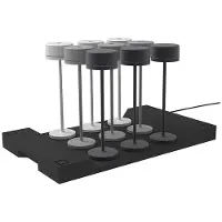 Lumisky EMILY 9-Lampen-Ladestation Plastik Schwarz