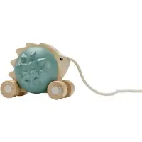 PlanToys Holzspielzeug Nachziehbarer Igel - Blau
