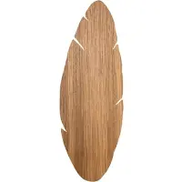 Licht-Erlebnisse Wandlampe Metall Holz 69 cm hoch Schwarz Natur G9 4-flammig
