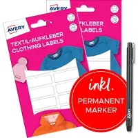 Avery 72 Namensetiketten weiss 45,0 x 13,0 mm