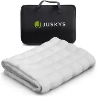 Juskys Aggravationsdecke / Schwerlastdecke / Gewichtsdecke - 135x200 cm - 7kg - Weiß
