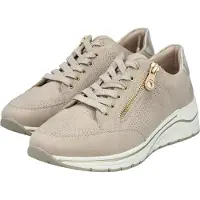Rieker Damen Halbschuhe N951762 mit Reißverschluss und Schnürung