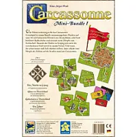 Asmodee Carcassonne Spielerweiterung Mini Bundle Serie I: Die Klöster, Die Kathedralen, Die Zöllner und Leipzig