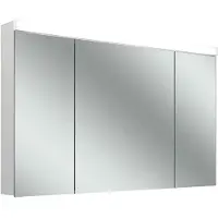 Schneider LOW plus 15 LED Spiegelschrank, 3 Türen 30/60/30cm, 1195x147x747mm, Beleuchtung oben