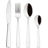 Excelsa Besteckset Of 16 Stück Shadow Stahl Silber