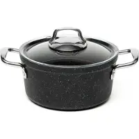 Excelsa Kasserolle mit Deckel Five Stars Aluminium 31,5x21x15,5 cm Schwarz