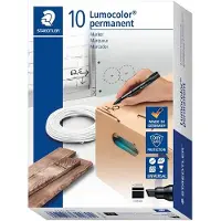 Staedtler Lumocolor permanent marker 350, 10 Stück, schwarz