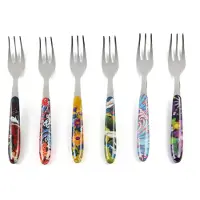 Excelsa set von 6 bestecksets Kimono stahl bunt