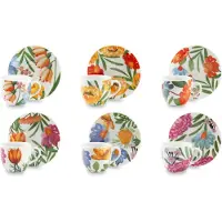 Excelsa set von 6 espressotassen mit untertassen Blooming porzellan 7 cl bunt