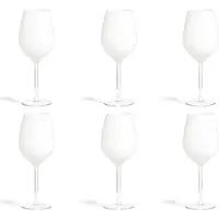 Excelsa set von 6 gläser Color Wine glas 7,5x7,5x23 cm weiß
