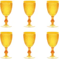 Excelsa set von 6 gläser Diamond kunststoff 39 cl gelb