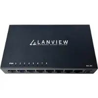 Lanview LVN-DESK-8PORT-1G, Unmanaged, Gigabit Ethernet (10/100/1000)