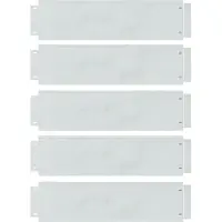vidaXL Rasenkanten 5 stk. 100 x 25 x 0,07 cm Verzinkter Stahl Silber