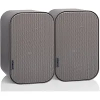 Artsound UNI20, 2er-Set Passivlautsprecher, 2-Wege-HiFi-Lautsprecher, 10-40 Watt, Wandhalterung mit Kugelgelenk, geeignet für Räume bis 20 m² wie Flur, Küche, WC, Farbe: grau
