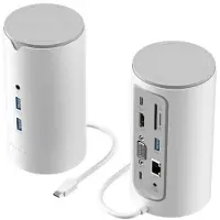 Vention TPHWC-EU, Kabelgebunden, USB 3.2 Gen 1 (3.1 Gen 1) Type-C, 3,5 mm, 1000 Mbit/s, Weiß, MicroSD (TransFlash), SD