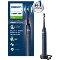 Philips 5300 series Series 5300 HX7103/01 Wiederaufladbare Zahnbürste, Erwachsener, Schallzahnbürste, Tägliche Pflege, 62000 Bewegungen pro Minute, Blau, 2 min, 4 x 30 sec