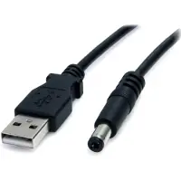 StarTech.com USB 2.0 auf Hohlstecker Typ N Kabel - USB A DC 5V 5,5mm Stecker 2m, 2 m, USB, Barrel type M