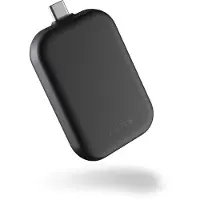 Ginza.se Single Apple Airpods Ladegerät QI USB-C Stick Aluminium Schwarz