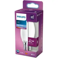 Philips Lampen in Kerzen- und Tropfenform, 4,3 W, 40 W, E14, 470 lm, 15000 h, Kühles Tageslicht
