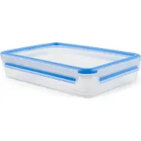 EMSA CLIP & CLOSE FRISCHHALTEDOSEN, Container, Rechteckig, 1,65 l, Transparent, Polypropylen (PP), Thermoplastisches Elastomer (TPE), Polypropylen (PP)/Thermoplastisches Elastomer (TPE)