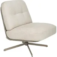 Zuiver Benjamin Lounge Chair Polyester/Eisen Beige