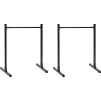vidaXL Dip Station 2 stk. Schwarz 55 x 90 x 104.5 cm