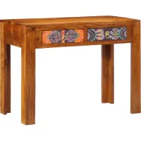 vidaXL Schreibtisch mit Schubladen mit Speicher Braun 100 x 50 x 75 cm