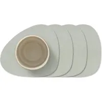 Lind DNA Untersetzer Glass Mat Curve Nupo Metallic (4er Set)