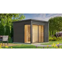 Weka Design-Saunahaus SH 412, G.grau, OS x B x T x H x 300 x 300 x 0
