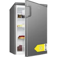 Bomann Kühlschrank ohne Gefrierfach | | 85cm | leise | 3 Ablagen | Türanschlag wechselbar | 133L | Kühlschrank klein | VS 2195.1 inox