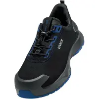 Uvex 1 x-craft Sicherheitsschuh Halbschuhe S2, schwarz/blau schwarz/blau 35