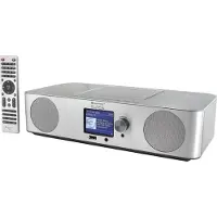 Soundmaster ICD2060SI, Internet, DAB+, FM, UKW, 15 W, MP3, 7,11 cm (2.8"), Schwarz, Metallisch