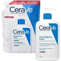 CeraVe Feuchtigkeitslotion: Körperlotion für trockene bis sehr Haut + Feuc 2x473 ml Lotion