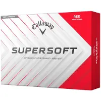Callaway Golfbälle Supersoft Matt - 12er Pack , rot