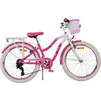 Volare Lovely Kinderfahrrad - Mädchen - 24 Zoll - Rosa - 7 Gänge