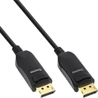 InLine DisplayPort 2.1 AOC Kabel, UHBR, schwarz, 25m, 25 m, DisplayPort, DisplayPort, Stecker, Stecker, 10240 x 4320 Pixel