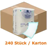 Abena Einweg-Unterlage, Abri-Soft Classic, 40x60 cm, Blau | Packung (60 Stück)