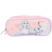 Disney Frozen Frozen II Stiftemäppchen – Rosa Schlampermäppchen mit zwei Fächern
