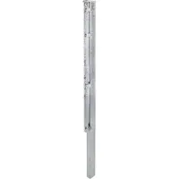 Alberts 970093 Zaunpfosten mit Flacheisen, feuerverzinkt, Länge 3000 mm, 60 x 40 mm
