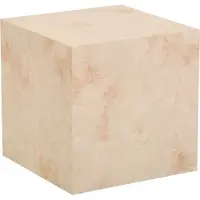HOME DELUXE - Couchtisch Amiri M - Farbe: Sandstein, Größe: 50 x 50 cm, MDF Platte, bereits fertig montiert I Wohnzimmertisch Beistelltisch Sofatisch
