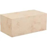 HOME DELUXE - Couchtisch Amiri L - Farbe: Sandstein, Größe: 95 x 50 cm, MDF Platte, bereits fertig montiert I Wohnzimmertisch Beistelltisch Sofatisch