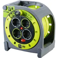 Masterplug Kabeltrommel mit Kabelführung 15 m