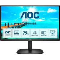 AOC B2 24B2XDM, 60,5 cm (23.8"), 1920 x 1080 Pixel, Full HD, LCD, 4 ms, Schwarz