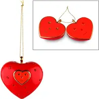 Alessi Cuore e Cuora Home Weihnachtsanhänger 7,5 cm