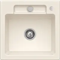 Villeroy & Boch Keramikspüle 33452FKR, Siluet 50 S flat Flächenbündige Spüle - inkl.