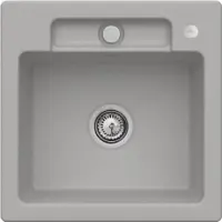 Villeroy & Boch Keramikspüle 33452FKD, Siluet 50 S flat Flächenbündige Spüle - inkl.