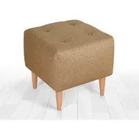 Atelier Del Sofa | Hocker Tomp Samt goldfarben Samt 43x43x43 cm | NADUVI